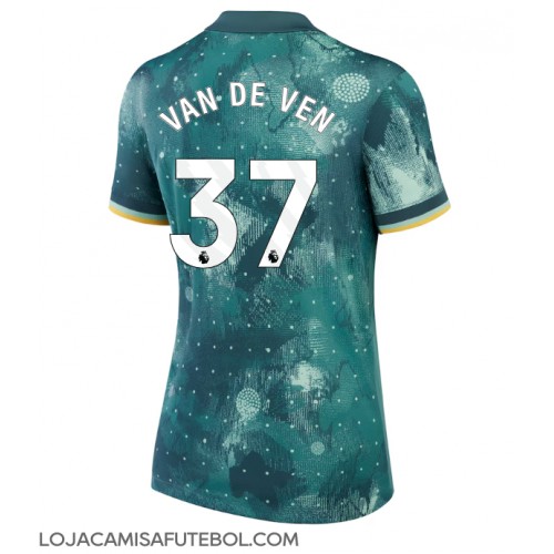 Camisa de Futebol Tottenham Hotspur Micky van de Ven #37 Equipamento Alternativo Mulheres 2024-25 Manga Curta